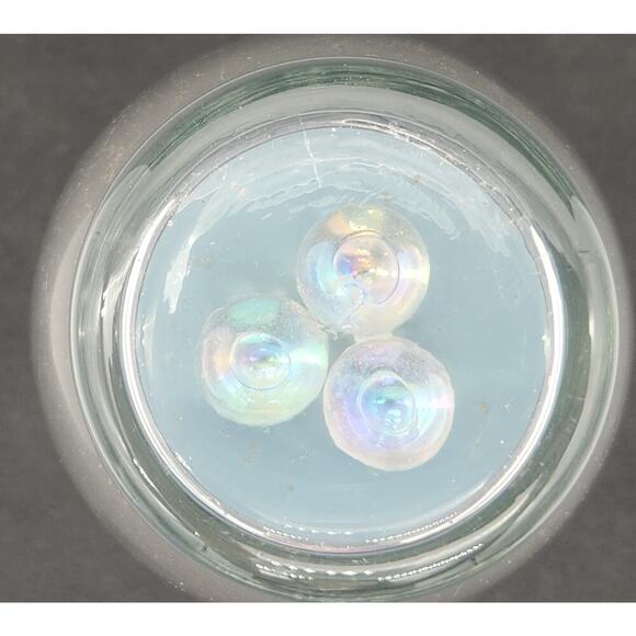 Unique Clear Glass Vase With Multi-Colored Glass Fish Suspended Inside Art Gift - Picture 11 of 13